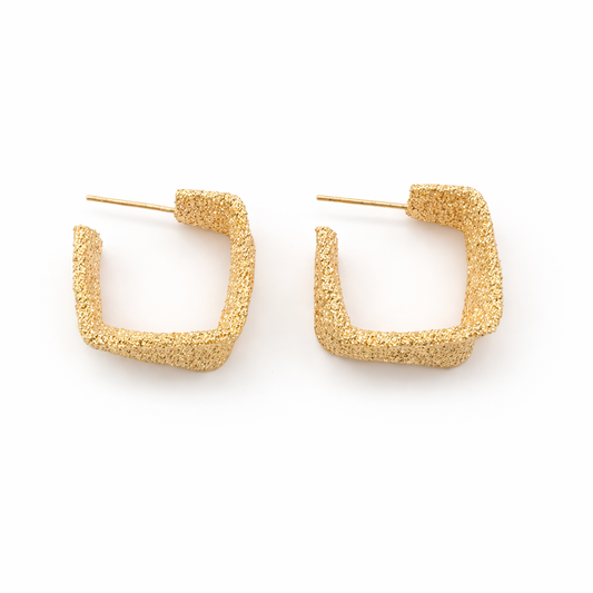 Textura Square Mini Hoop Earrings