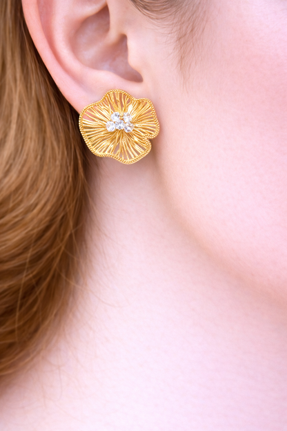 Regal Flora Gold Studs