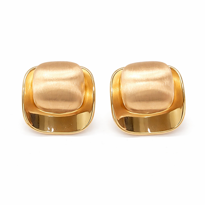 Gilded Duo Square Studs