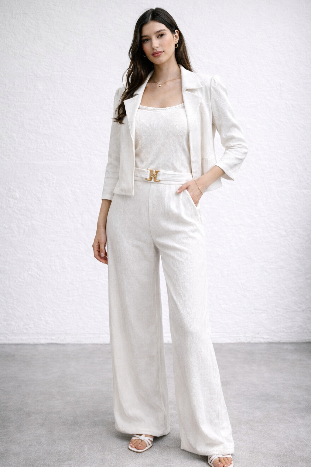 White colour three piece fancy dress