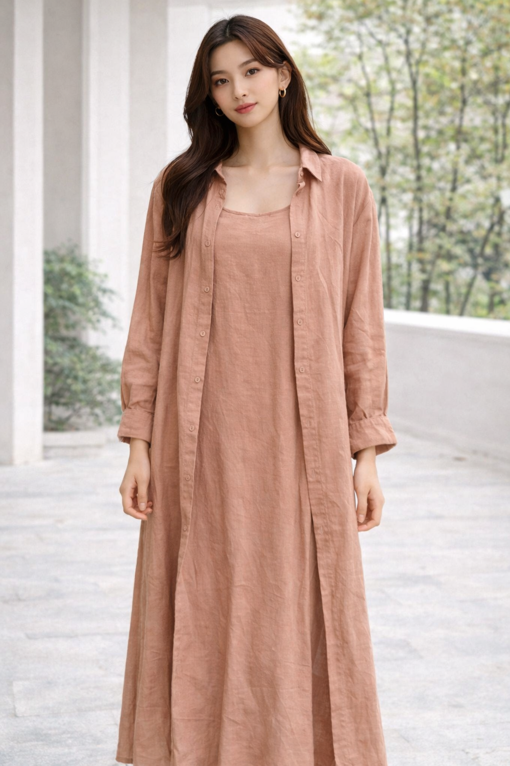 Two Piece set long dress