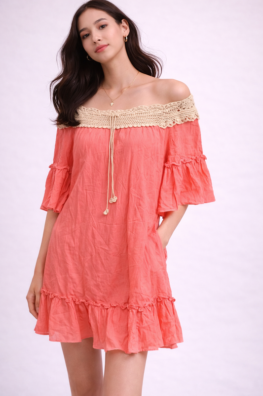 Pink Simple Style Dress For Girls