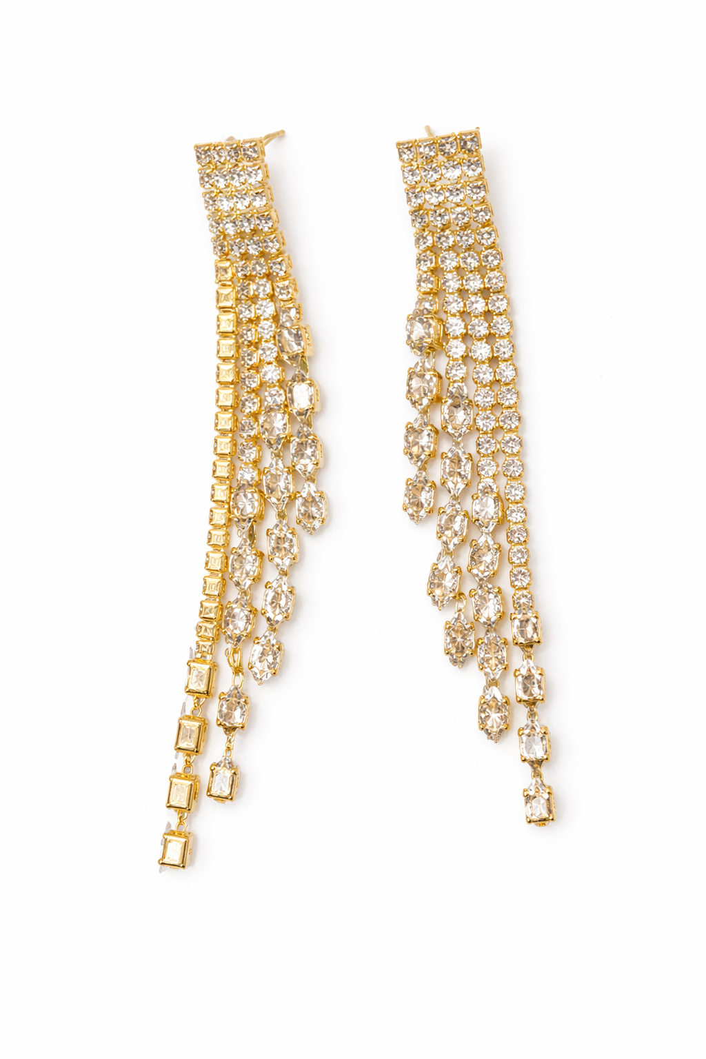 Celestial waterfall drop earring