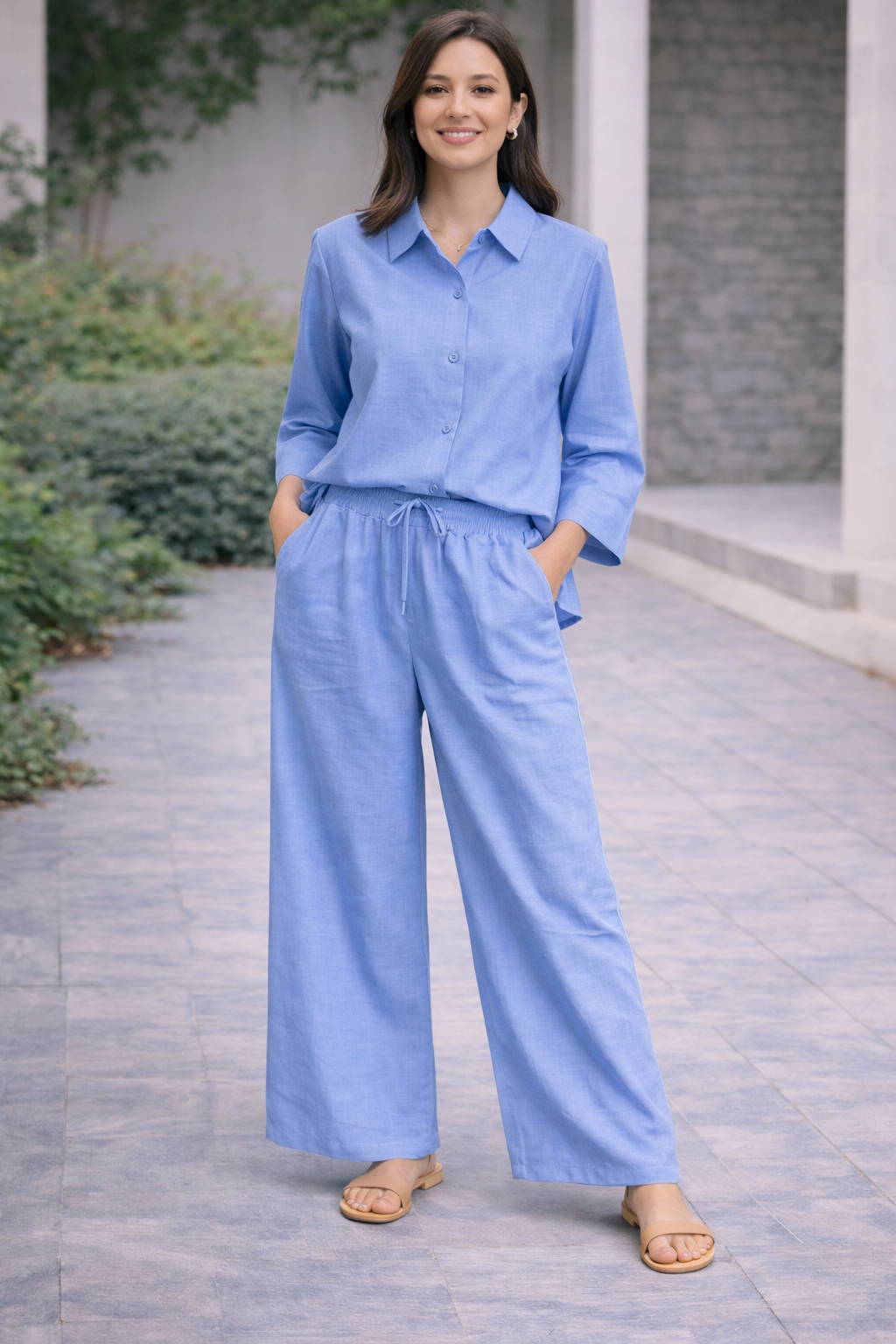 Blue Shirt And Pant For Women