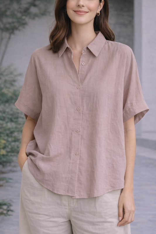Corral Neck Short Hand Top