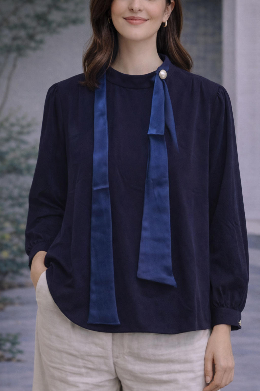Long Hand Fancy Look With Belt For Women