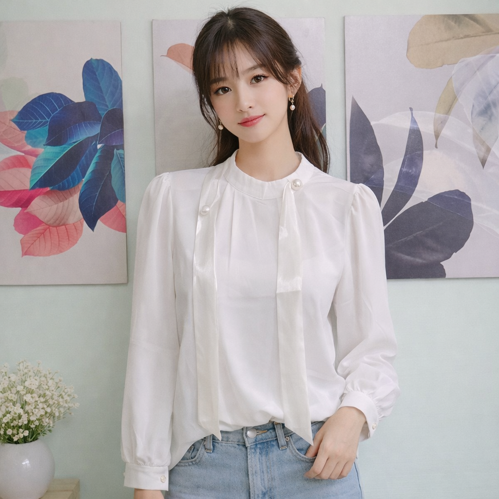 Long Hand Fancy Look With Belt For Women