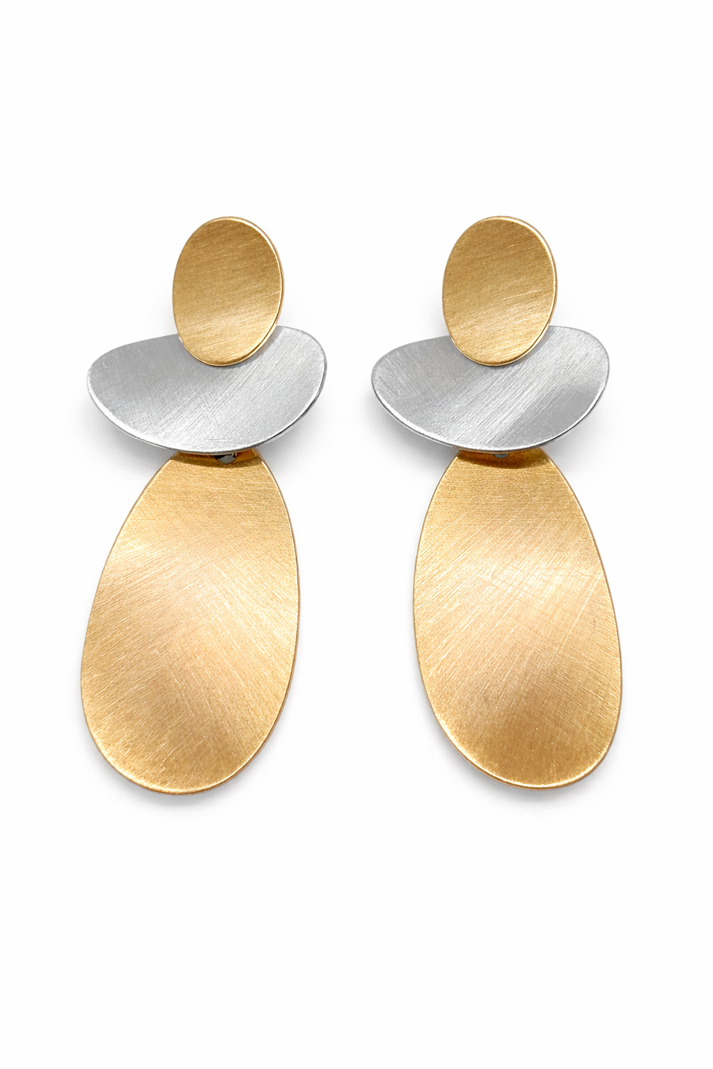 Elara Dual-Tone Cascade Earrings
