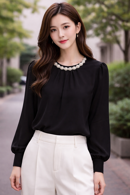 Long Hand Fancy Look With Pearl Design For Women