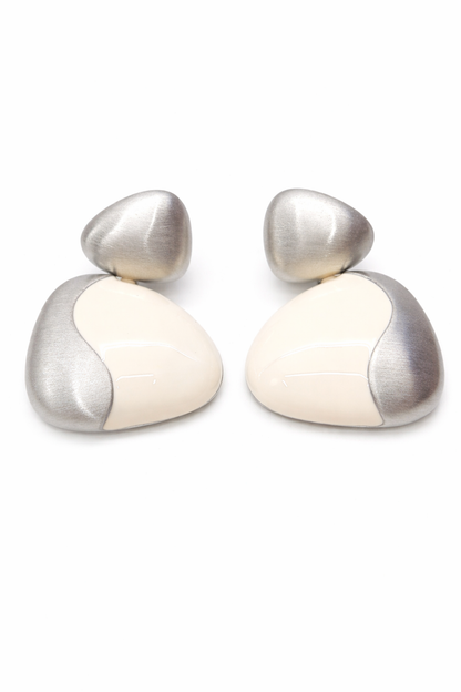 Ivory Curve Statement Studs