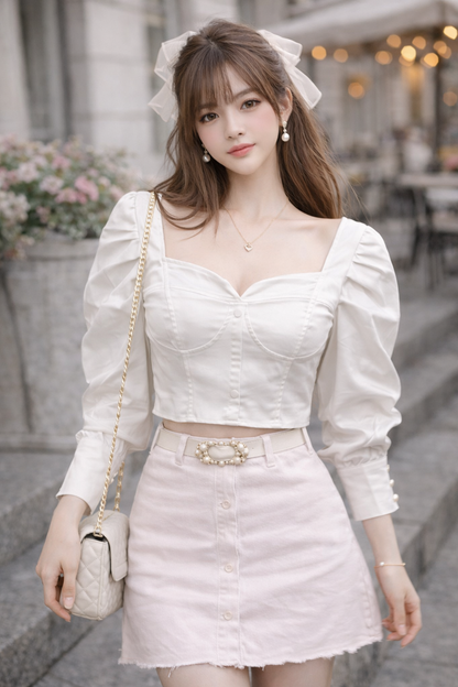 Balloon hand causal women top
