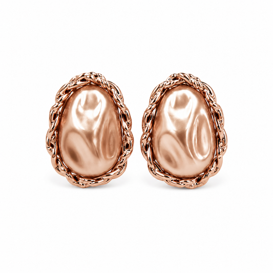 Golden Pearl Aura Earrings