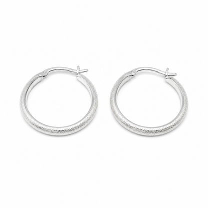 Silver Halo Earrings