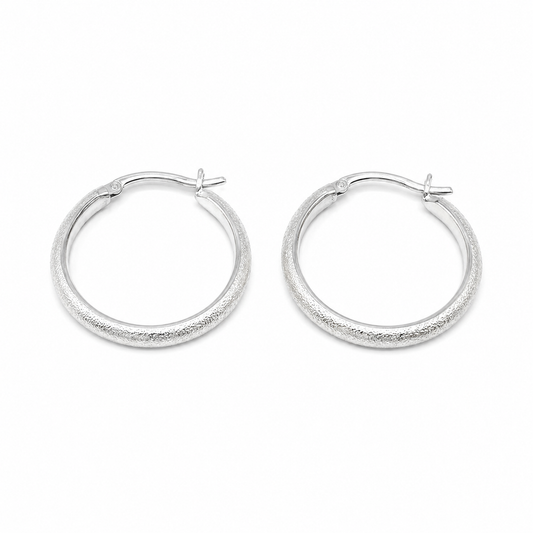Silver Halo Earrings