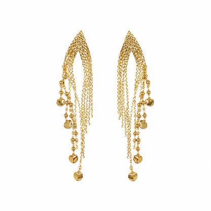Celestial Flame Tassels Earrings