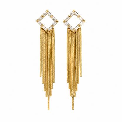 Golden Plume Earrings
