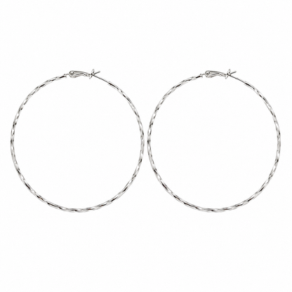 Silver  Loop Earrings