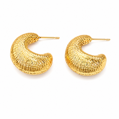 Croissant Gold Earrings