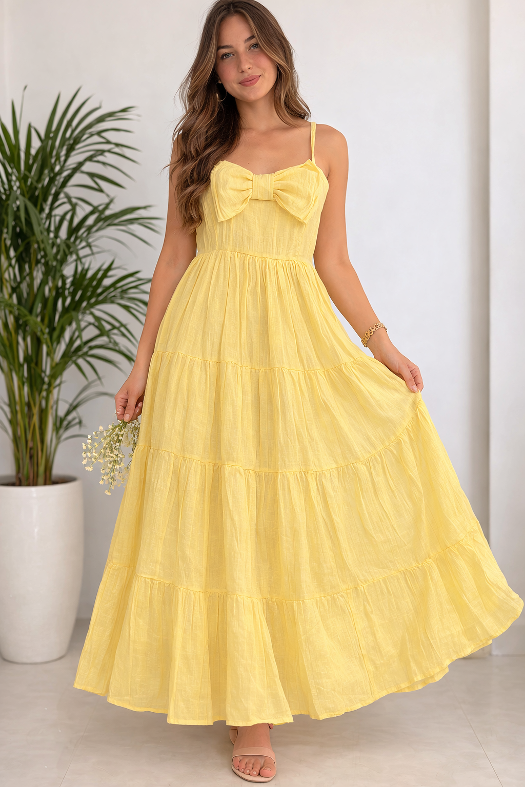 Lemon Petal Dress For Girls