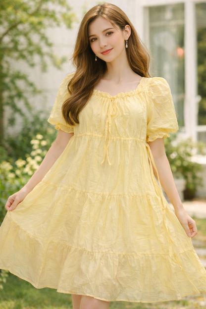 Petal Puff Dress For Women