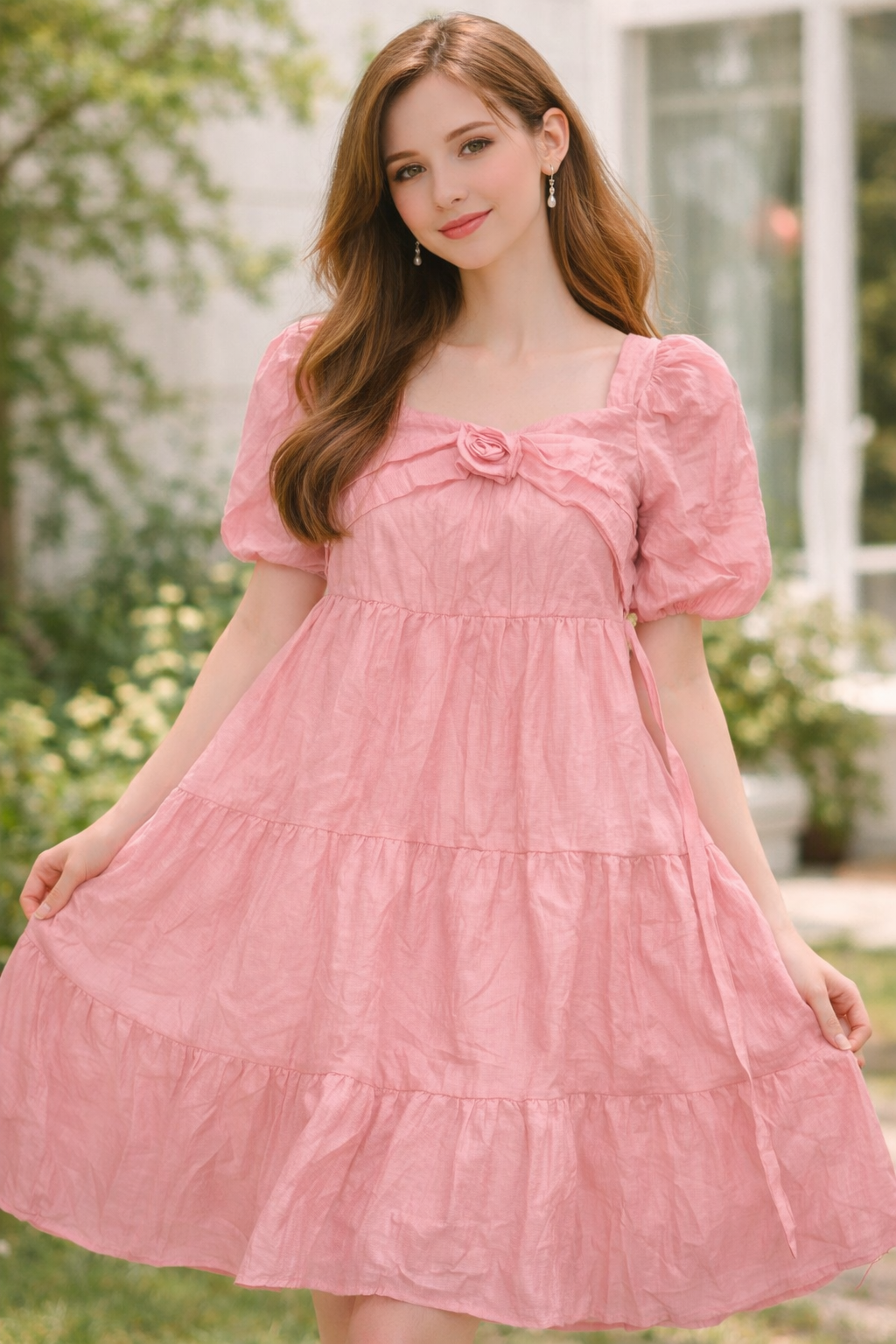 Petal Puff Dress For Women