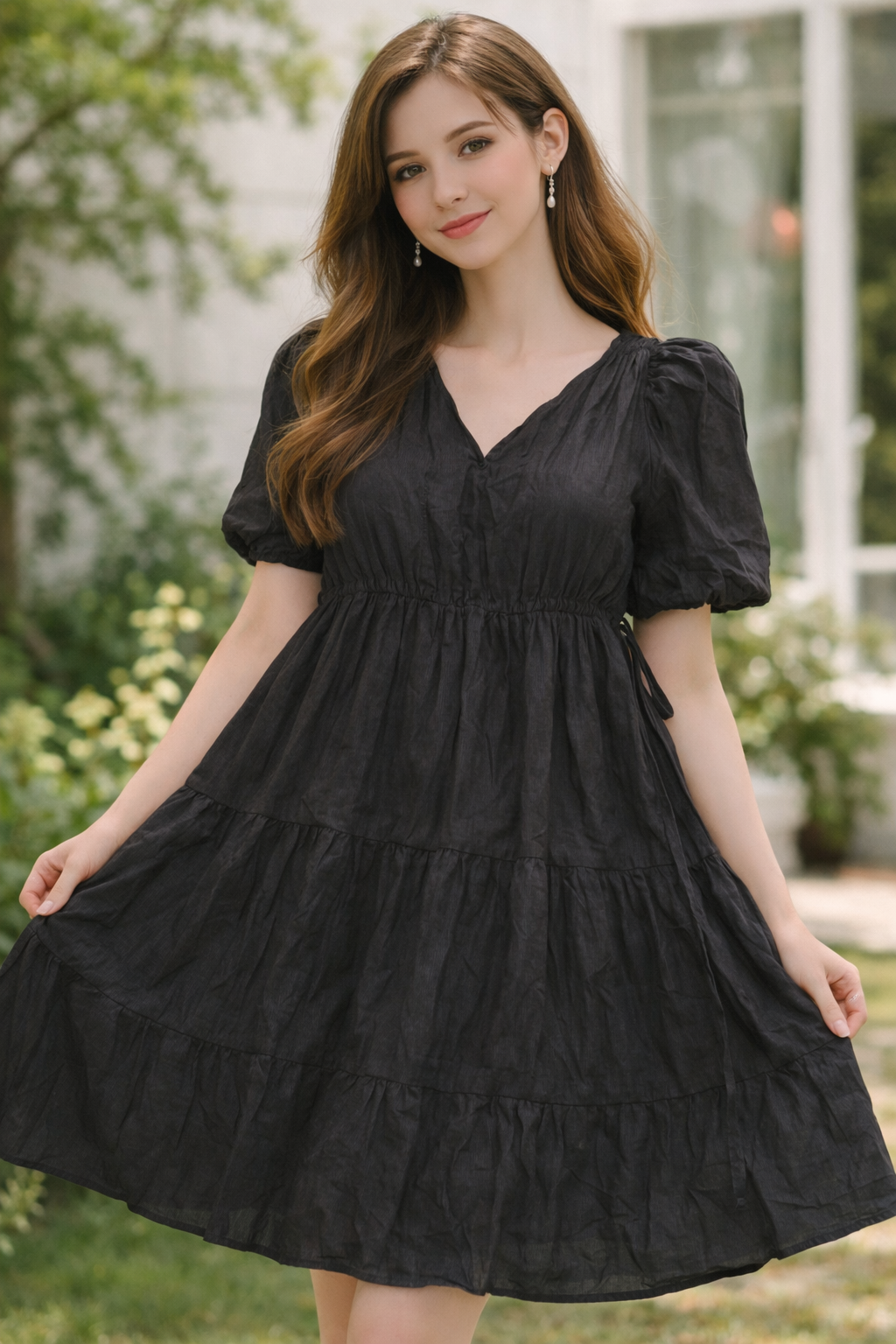 Petal Puff Dress For Women