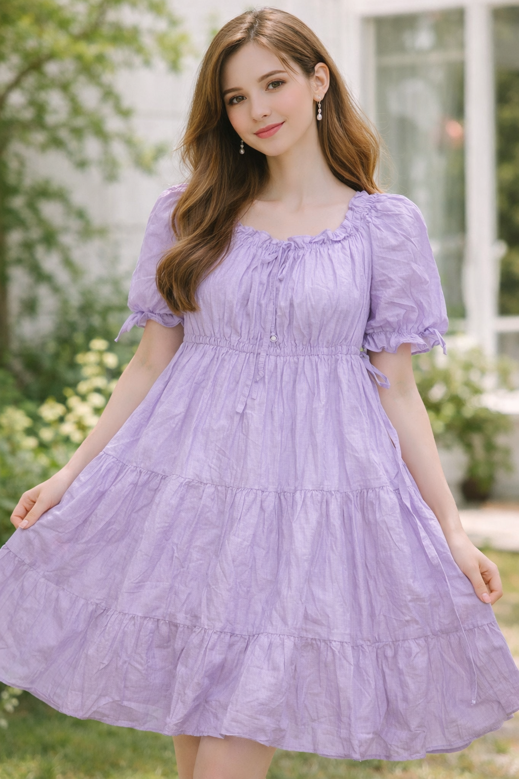 Petal Puff Dress For Women