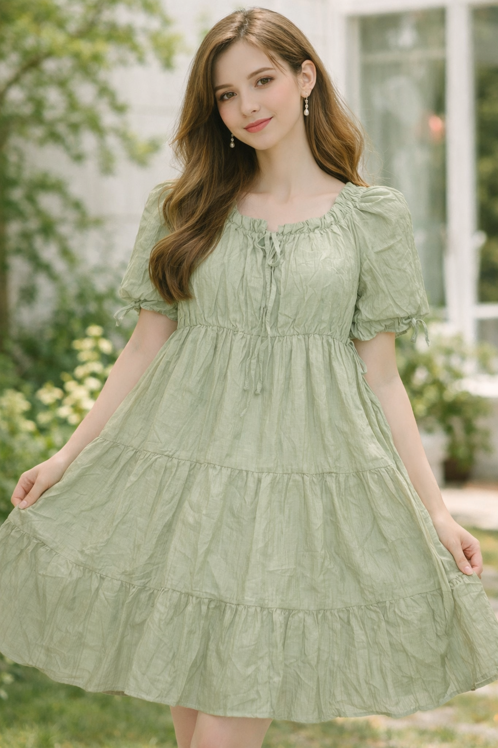 Petal Puff Dress For Women