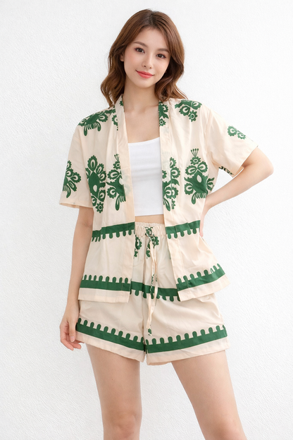 Nice Printed 3 Piece Set For Women