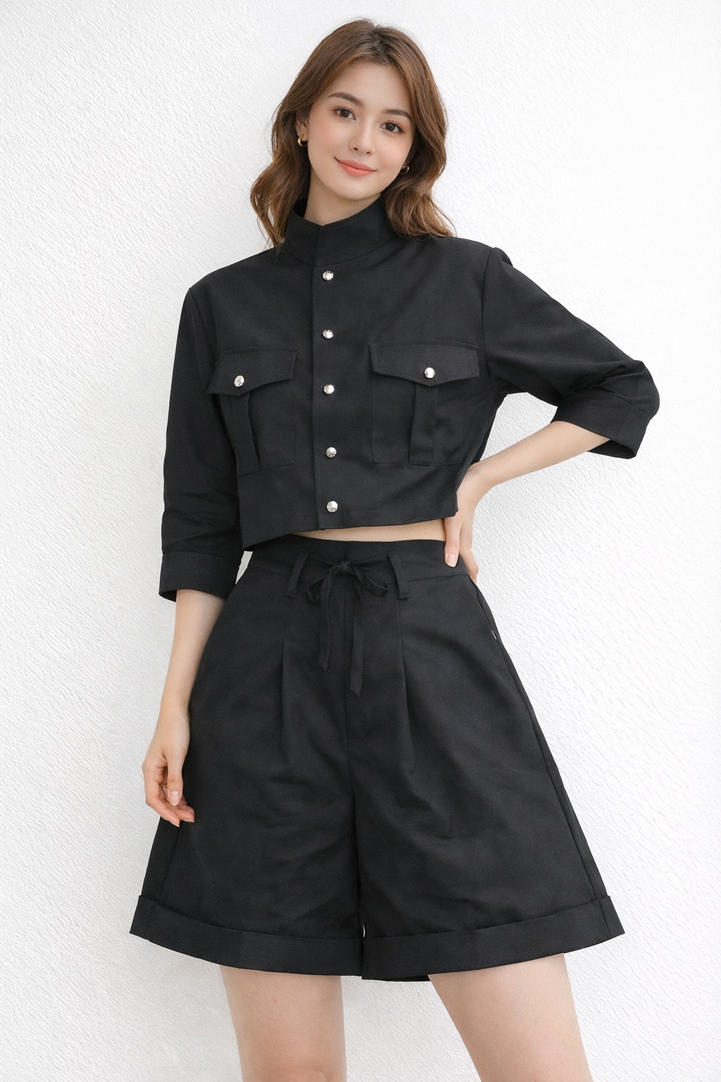 Short Hand Shirt With Shorts For Girls