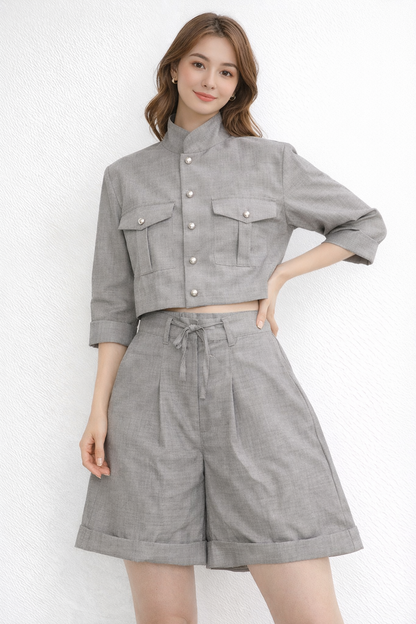 Short Hand Shirt With Shorts For Girls