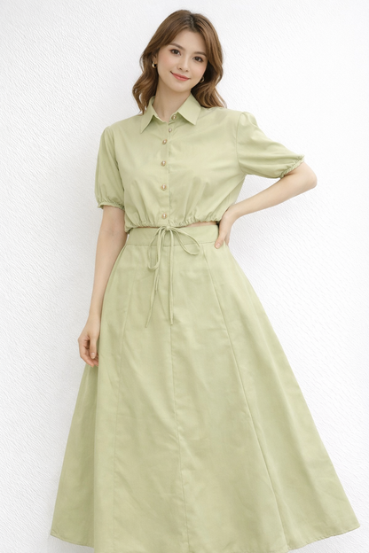 Short Hand Shirt With Skirts For Girls