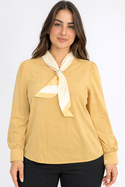 Retro Style Scarf Top For Women