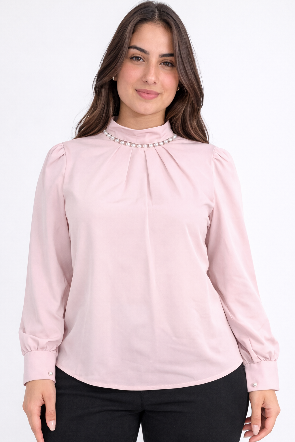 Celeste Pearl High Neck Top For Girls