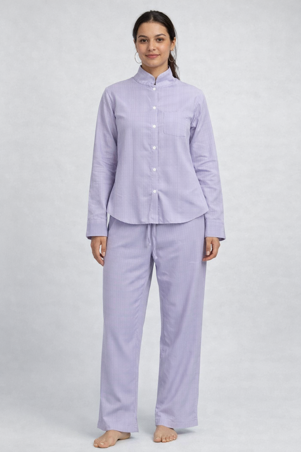 Long Hand Shirt With Pant Set For Girls