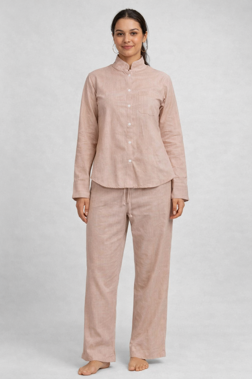 Long Hand Shirt With Pant Set For Girls