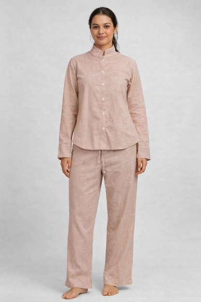 Long Hand Shirt With Pant Set For Girls