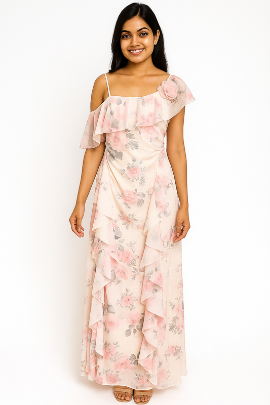 Hot multi colour body fit dress