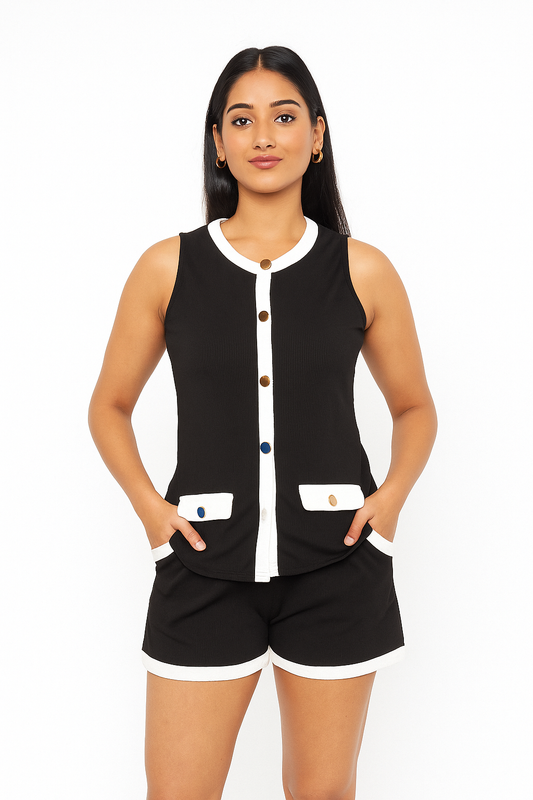 Black and white cord set
