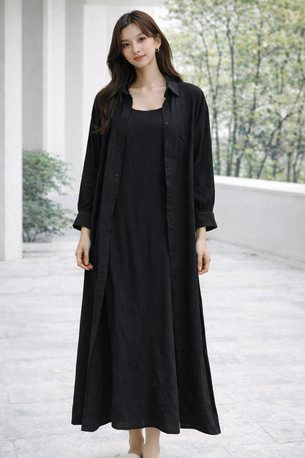 Two Piece set long dress