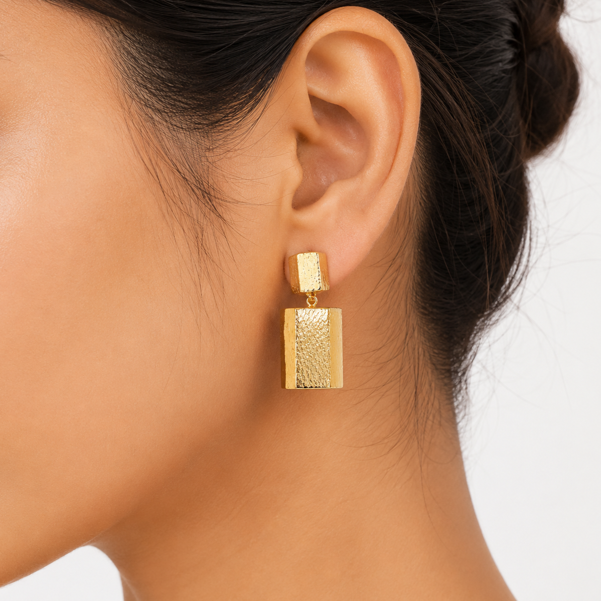Golden Cubes Earrings