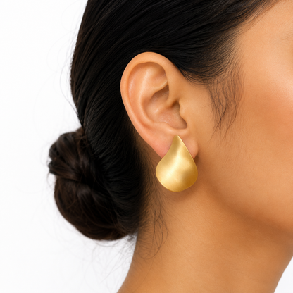 Golden Teardrop Earrings