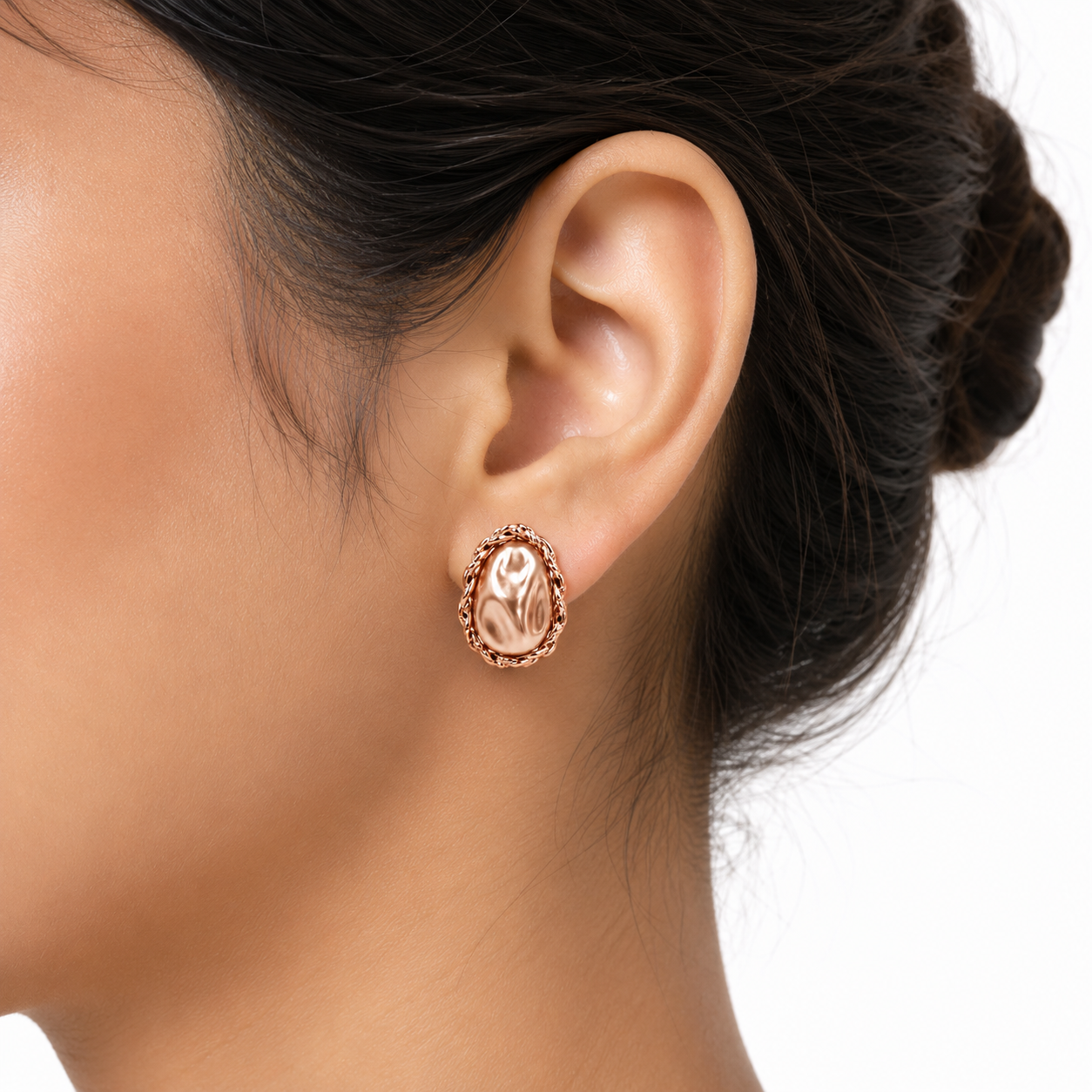 Golden Pearl Aura Earrings