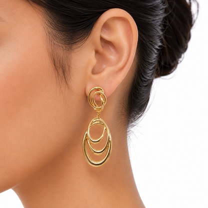 Golden Cascades Earrings