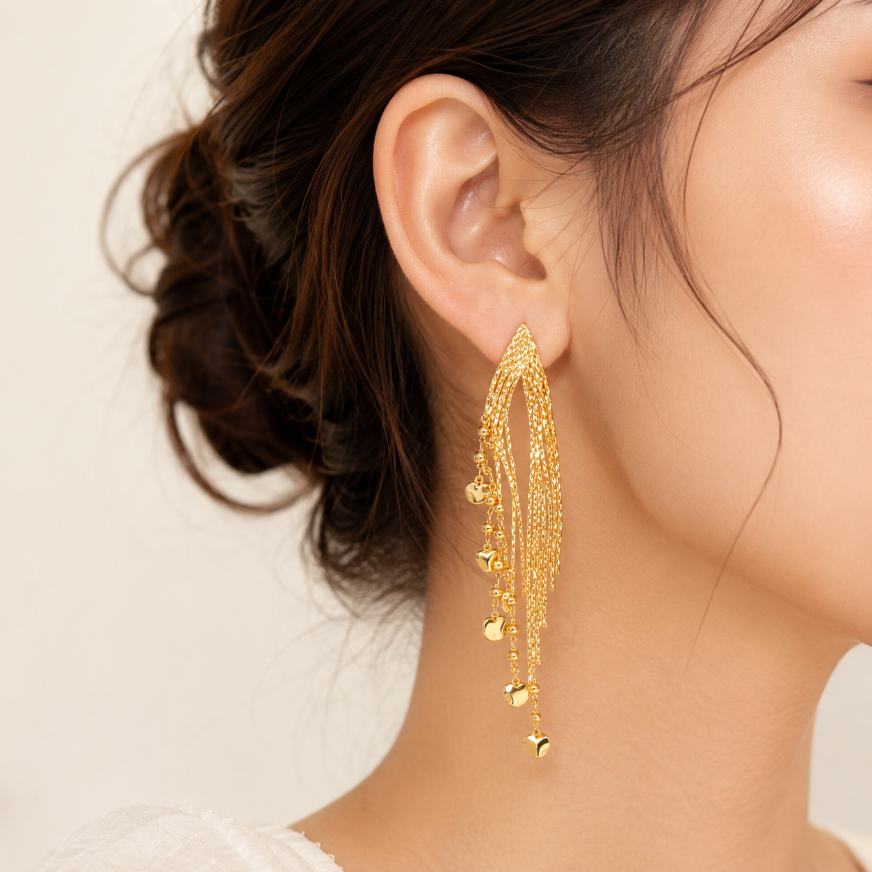 Celestial Flame Tassels Earrings