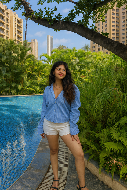 White colour shorts for causal use