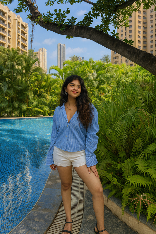 White colour shorts for causal use