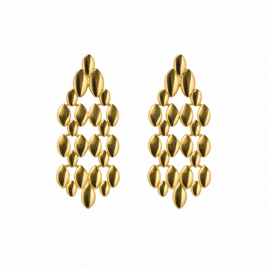 looking watchband chain designer  gold earring