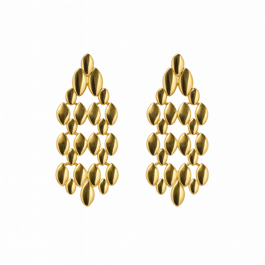 looking watchband chain designer  gold earring