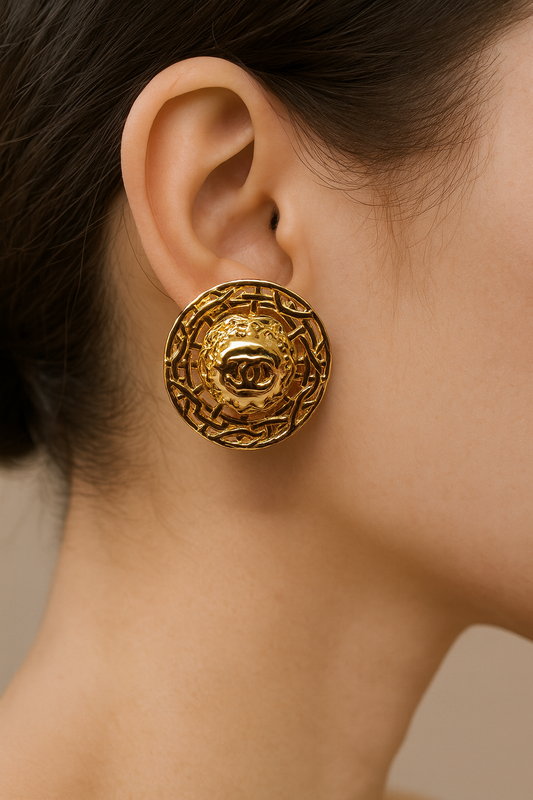 Unique hat stud earring